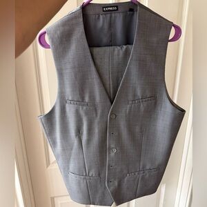 Express Men's Charcoal Vest